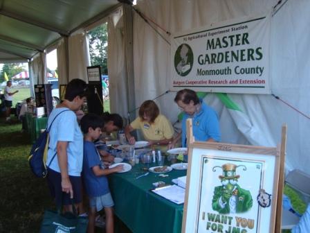 Master gardener information table